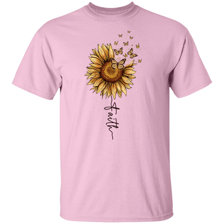 Faith Sunflower Butterfly 2 T-Shirt