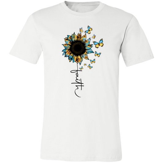 Faith Sunflower Butterfly Shirt