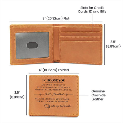 I Choose You Leather Wallet