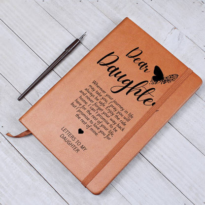 Letters To My Daughter Journal, Baby or Memory Graphic Leather Journal