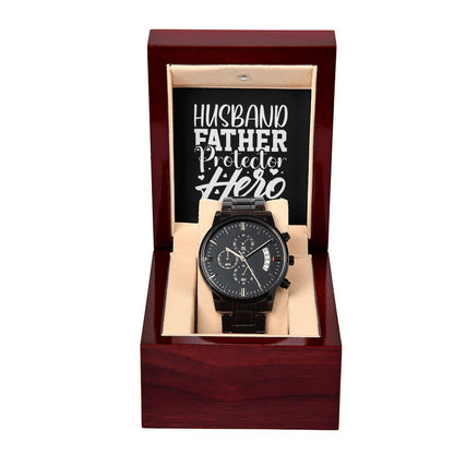 Husband Father Protector Hero Chronograph Watch