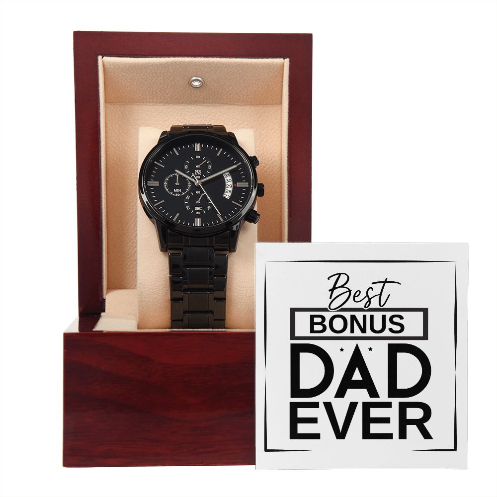 Best Bonus Dad Ever Chronograph Watch