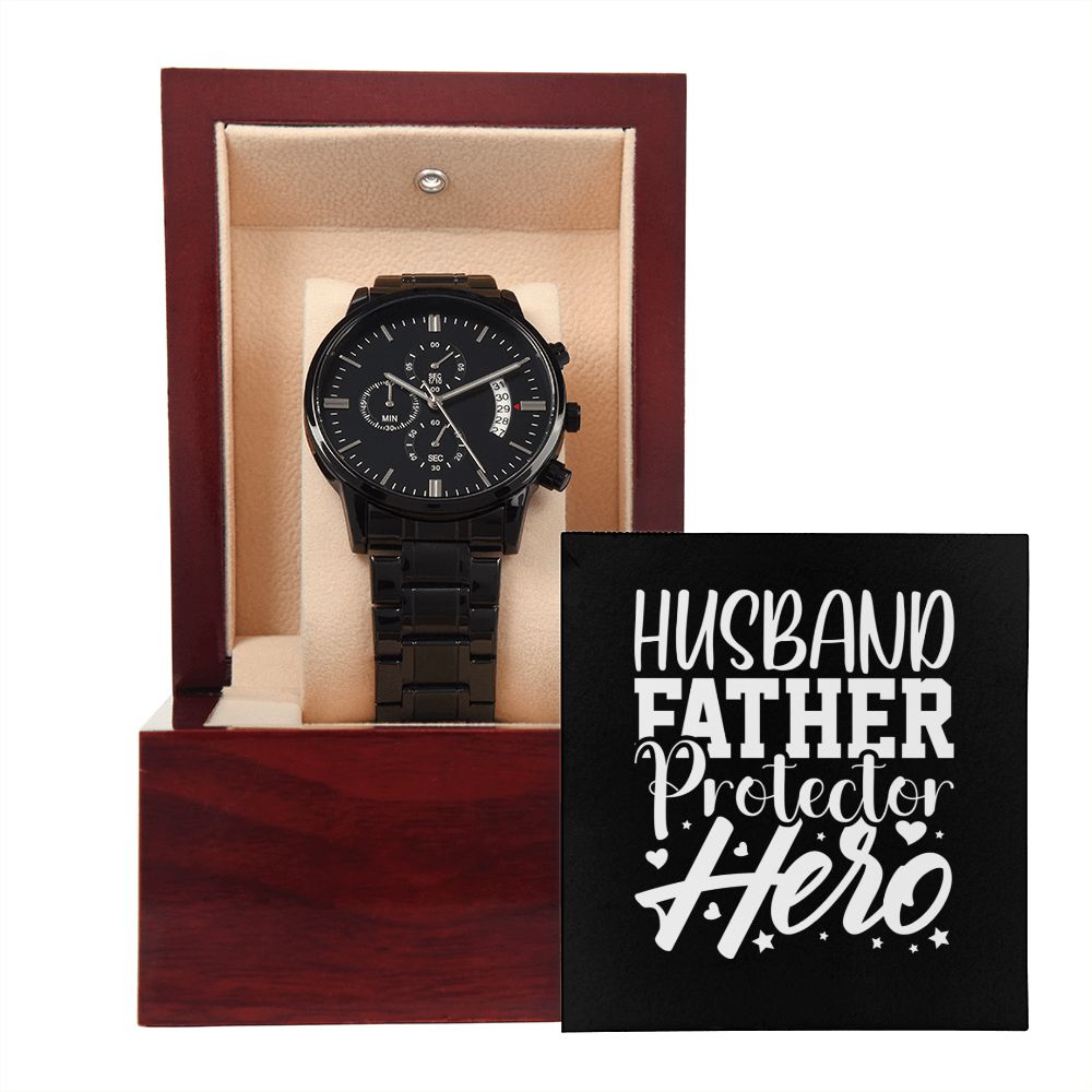 Husband Father Protector Hero Chronograph Watch