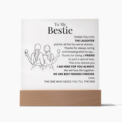 To My Bestie Acrylic Plaque