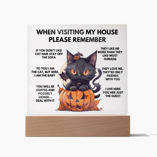 When Visiting My House Please Remember Home Décor - Halloween