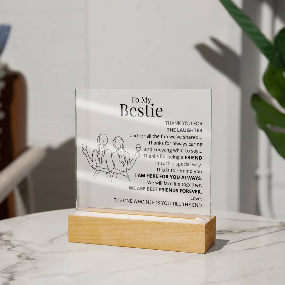 To My Bestie Acrylic Plaque