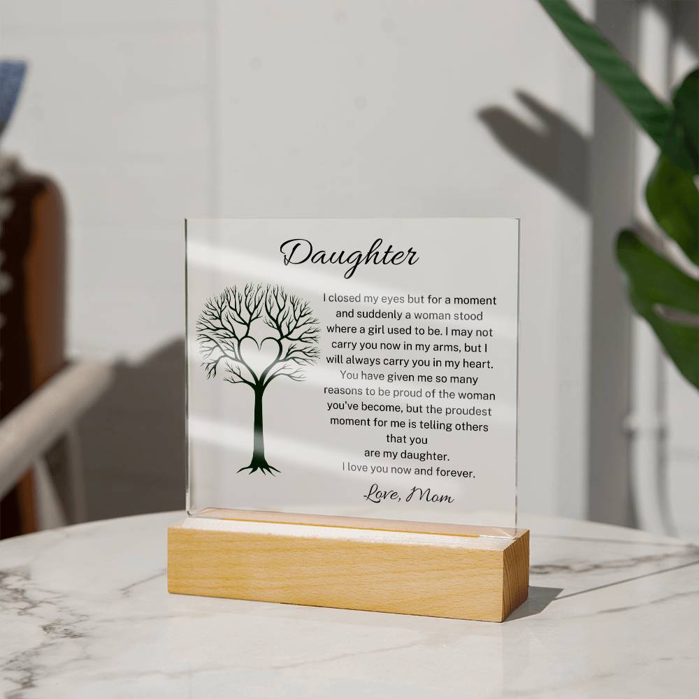 Daughter I Love You Acrylic Plaque