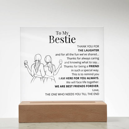 To My Bestie Acrylic Plaque