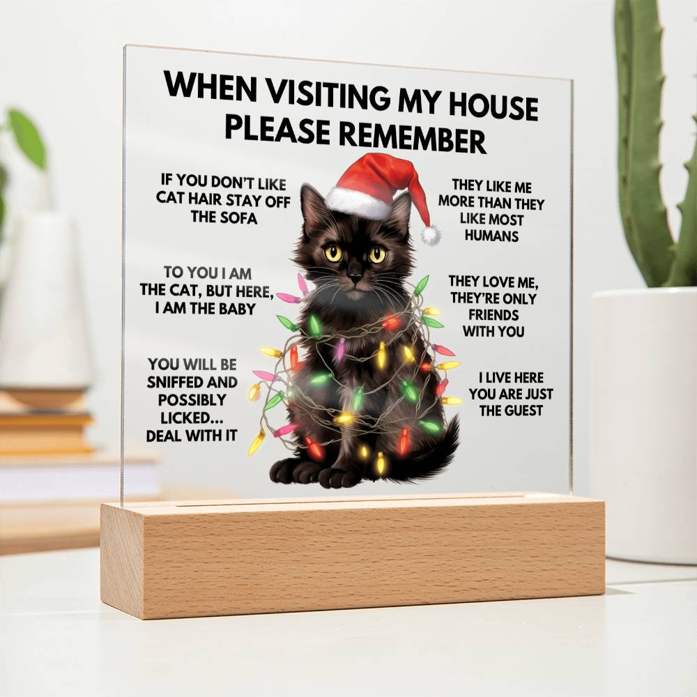 When Visiting My House Please Remember Home Décor - Christmas