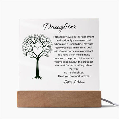 Daughter I Love You Acrylic Plaque