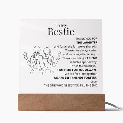 To My Bestie Acrylic Plaque