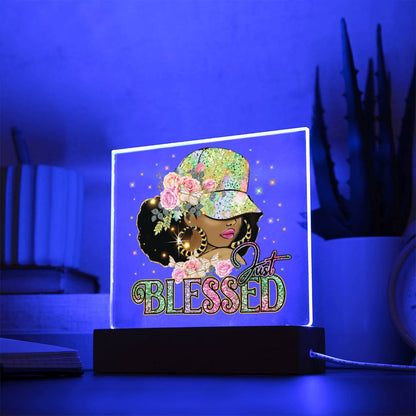 Just Blessed Acrylic Plaque