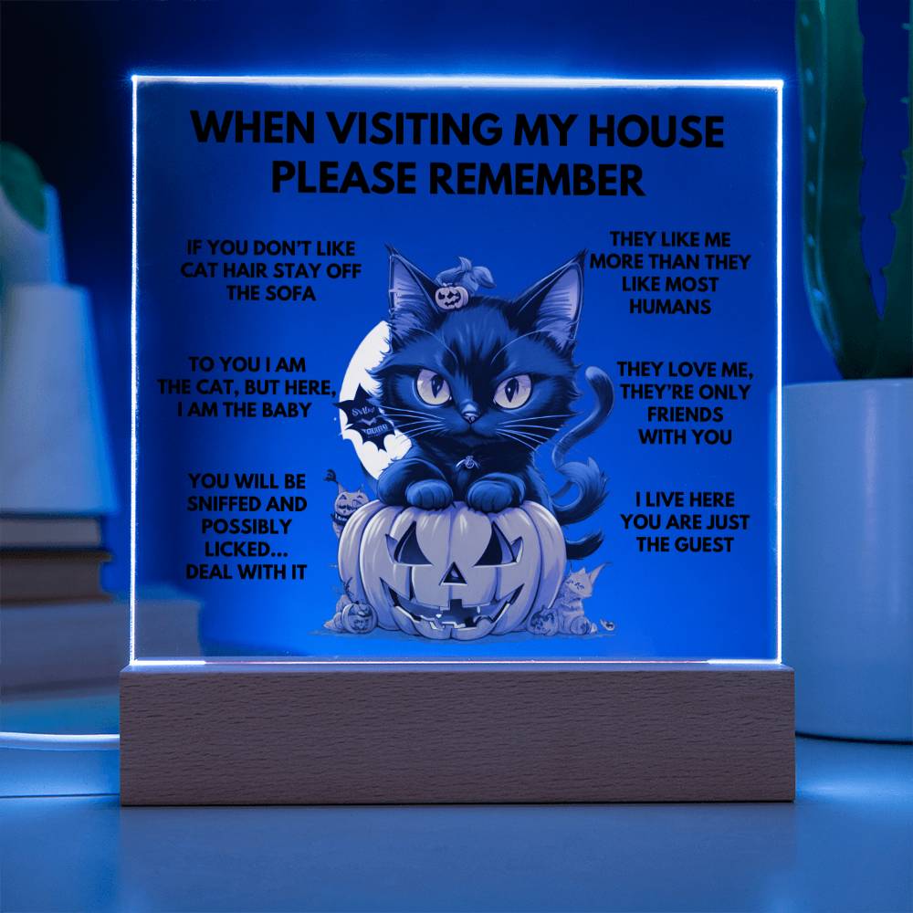 When Visiting My House Please Remember Home Décor - Halloween