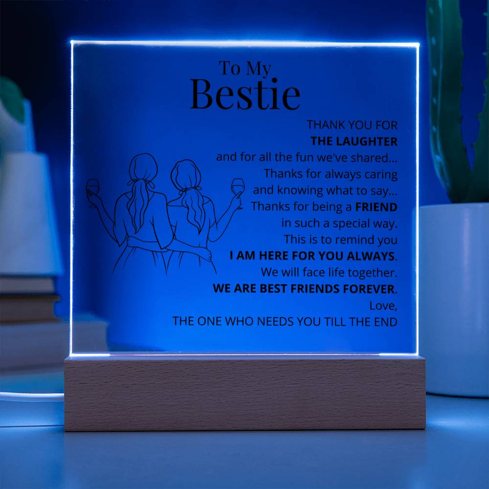 To My Bestie Acrylic Plaque