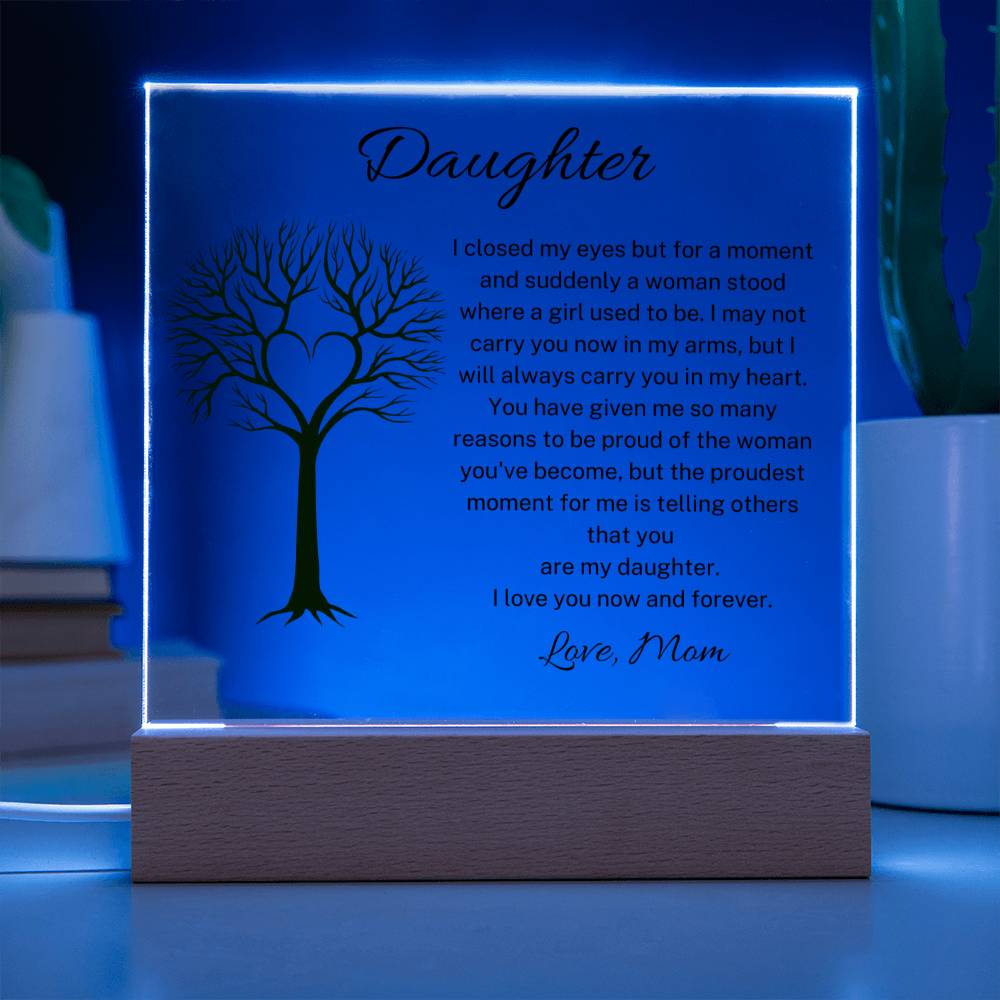 Daughter I Love You Acrylic Plaque