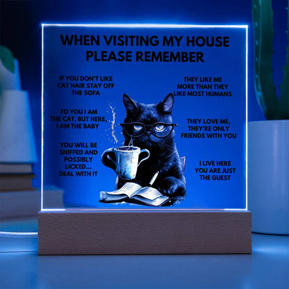 When Visiting My House Please Remember Home Décor - Book Cat