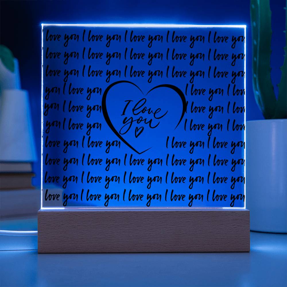 I Love You LED Room Décor and Night Light