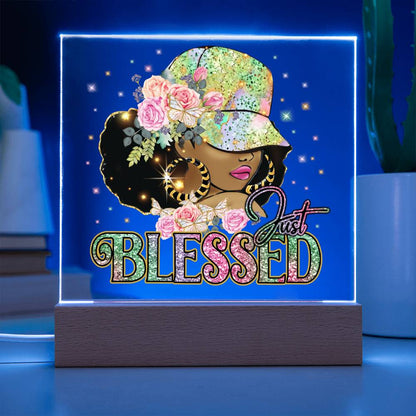 Just Blessed Acrylic Plaque