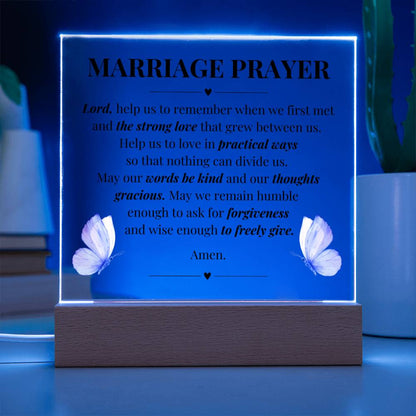 Marriage Prayer Couples LED Room Décor and Night Light