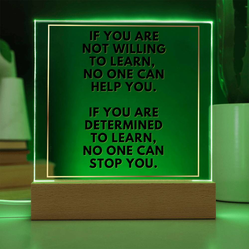 If You Are Determined Inspirational Acrylic Plaque