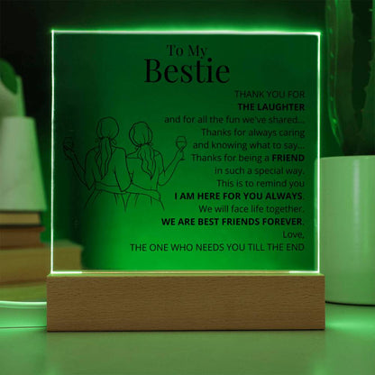 To My Bestie Acrylic Plaque