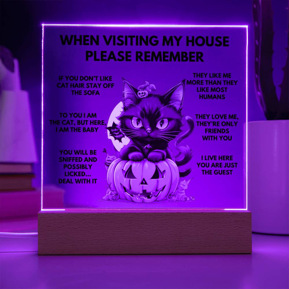 When Visiting My House Please Remember Home Décor - Halloween