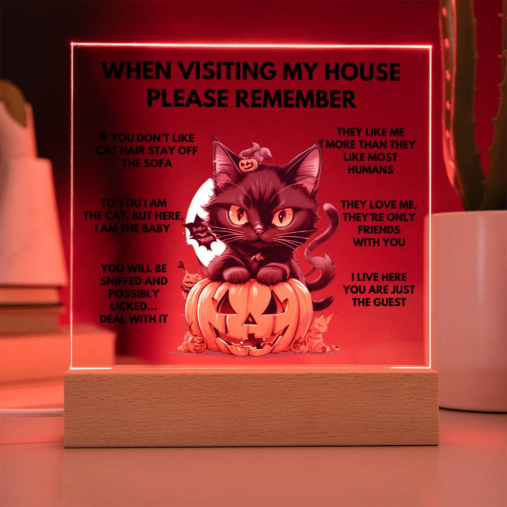 When Visiting My House Please Remember Home Décor - Halloween