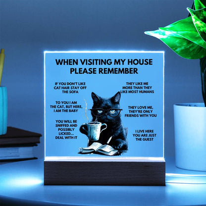 When Visiting My House Please Remember Home Décor - Book Cat