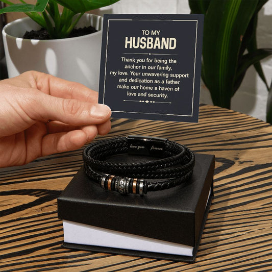 To My Husband - Men's Bracelet