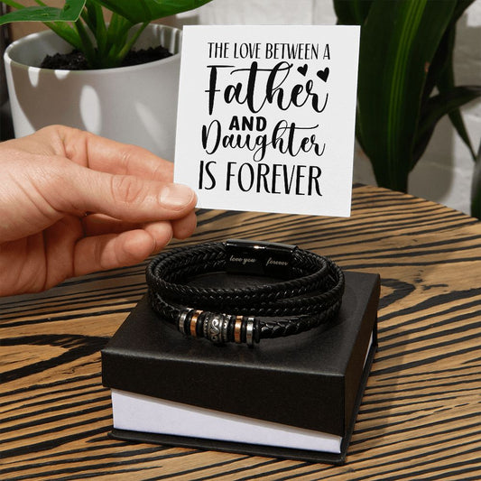 The Love Between A Father and Daughter - Men's Bracelet
