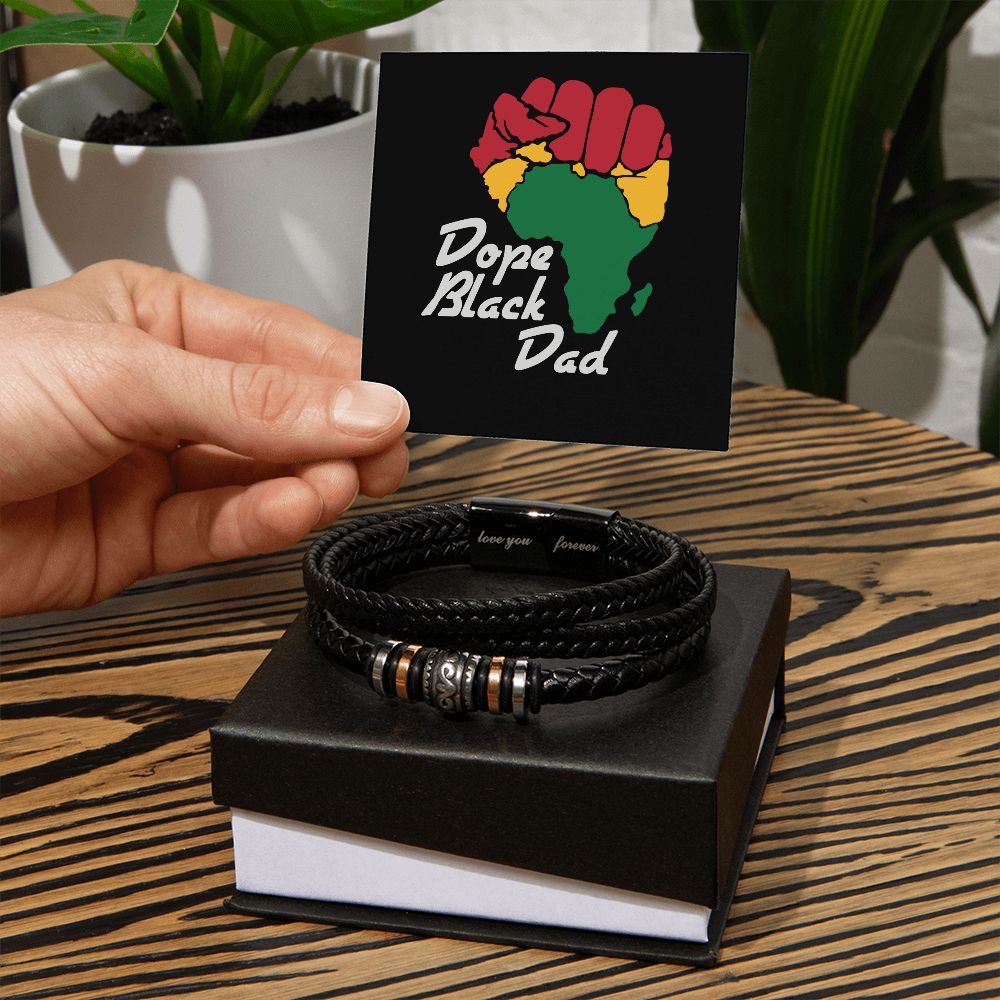 Dope Black Dad Black - Men's Bracelet