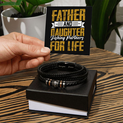 Father and Daughter | Fishing Partners For Life 2 - Men's Bracelet