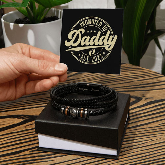 Promoted To Daddy 2023 - Men's Bracelet