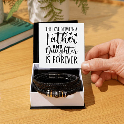 The Love Between A Father and Daughter - Men's Bracelet