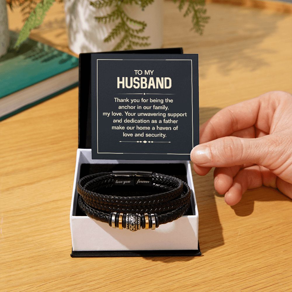 To My Husband - Men's Bracelet