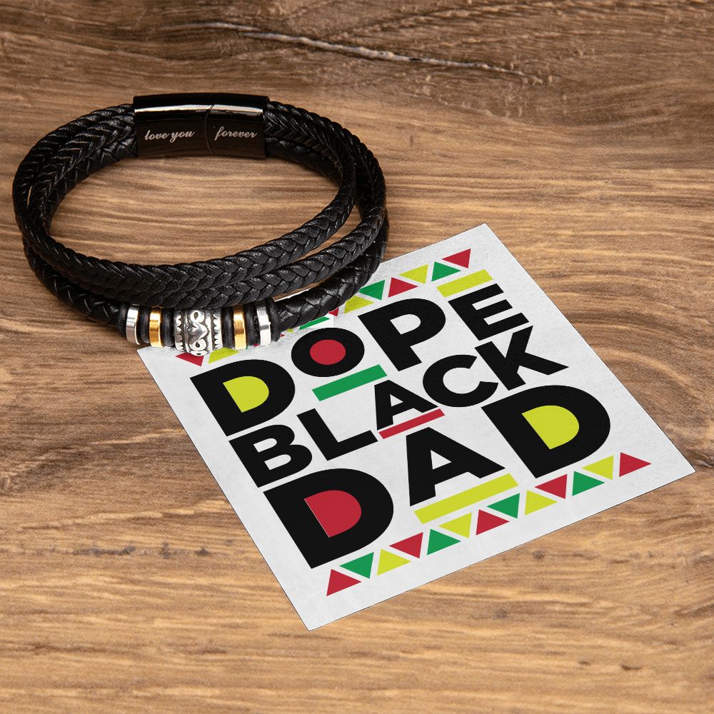 Dope Black Dad - Men's Bracelet