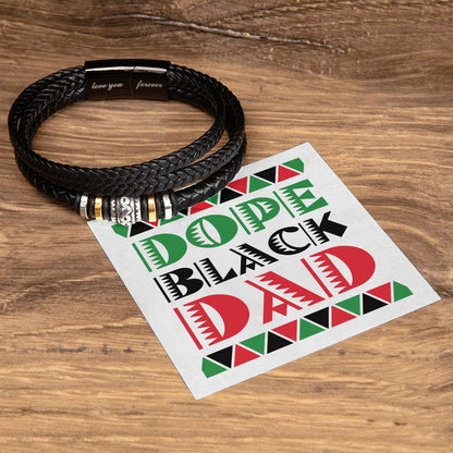 Dope Black Dad - Men's Bracelet