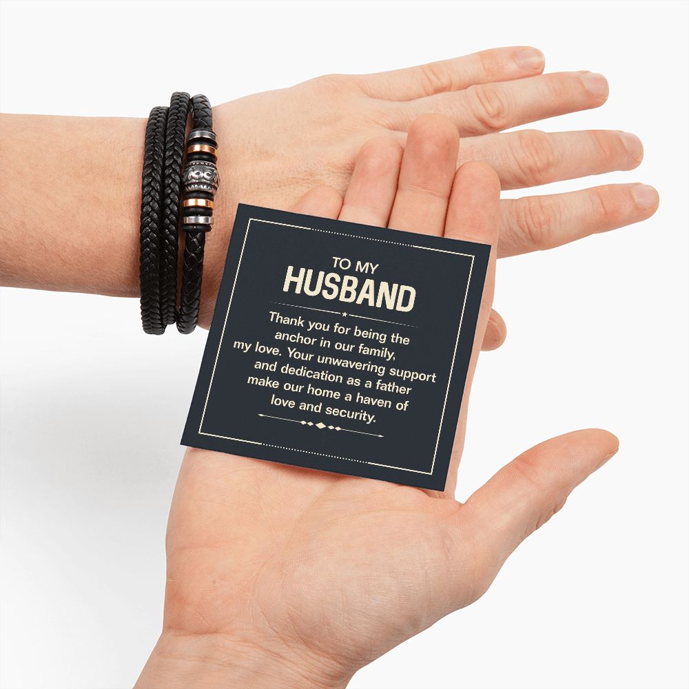 To My Husband - Men's Bracelet