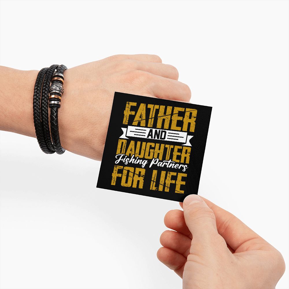 Father and Daughter | Fishing Partners For Life 2 - Men's Bracelet