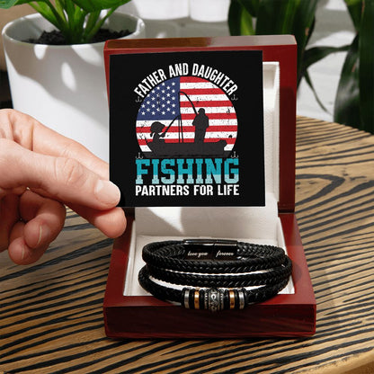 Father and Daughter | Fishing Partners For Life - Men's Bracelet