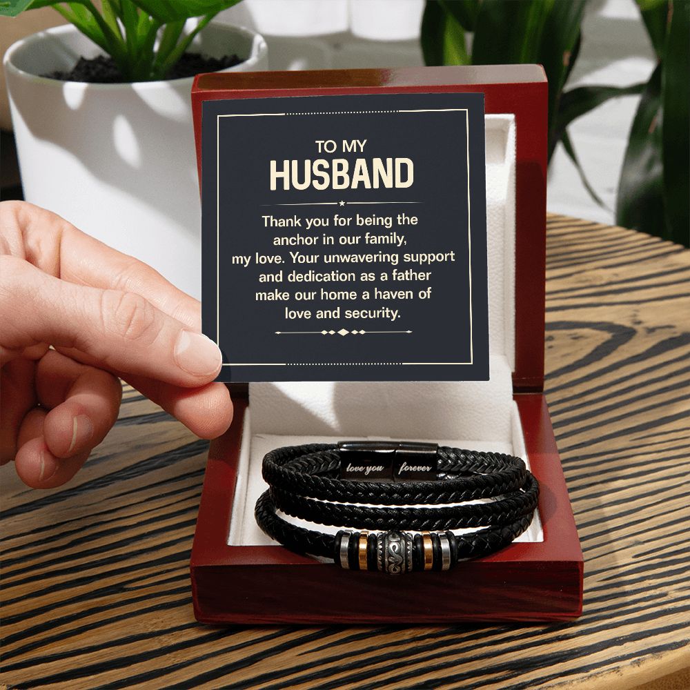 To My Husband - Men's Bracelet