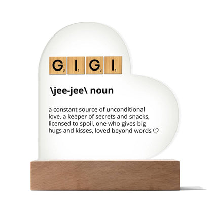 GiGi Definition Acrylic Plaque Gift