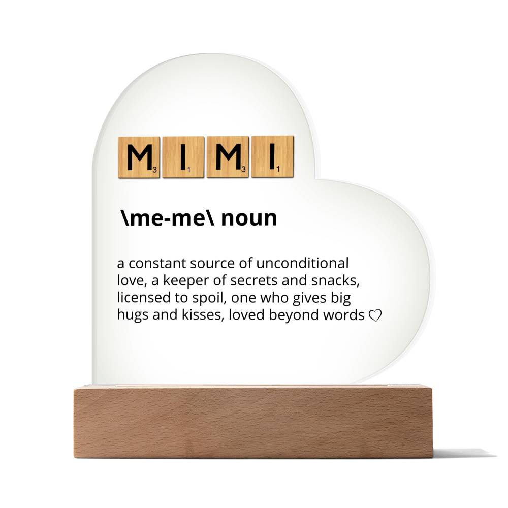 Mimi Definition Acrylic Plaque Gift