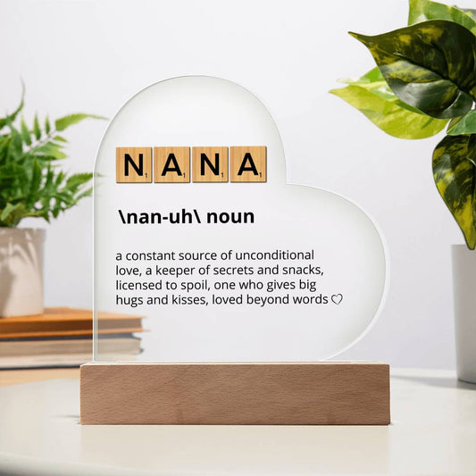 Nana Definition Acrylic Plaque Gift