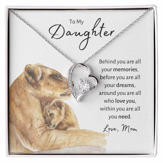 To My Daughter Lioness and Cub | Forever Love Necklace