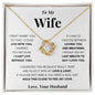 [Almost Sold Out] Wife - I Love You - Love Knot Necklace