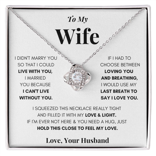 [Almost Sold Out] Wife - I Love You - Love Knot Necklace