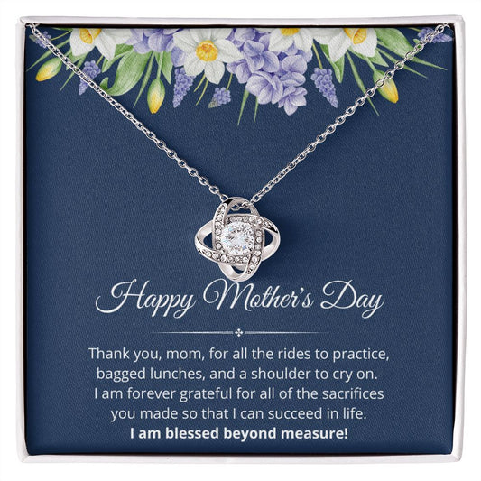 Thank You Mom | Mothers Day | Love Knot Necklace