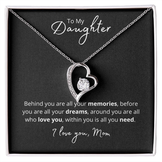 To My Daughter | Forever Love Necklace | Within You All You Need